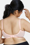 Zivame True Curv Beautiful Basics Double Layered Wired Full Coverage Super Support Bra - Peach Pearl — thumbnail 2